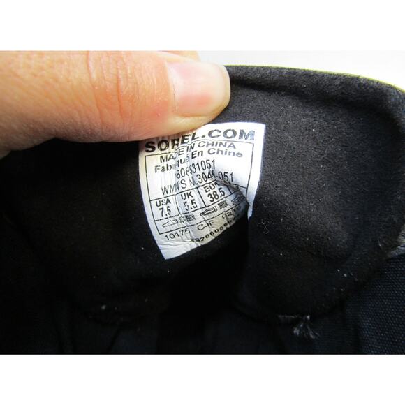 Sorel Womens Sz 7.5 Brown Leather Lace Up Wedge Comfort Ankle Fashion Boots - Picture 10 of 11